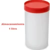 tarro de plastico almacenamiento de 1 litro