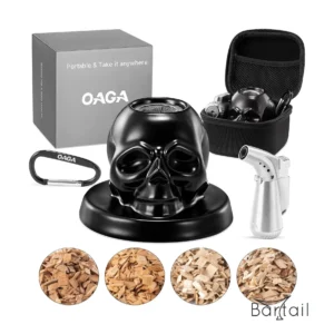 Kit ahumador para whisky con antorcha Calavera